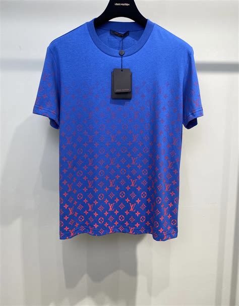 white and blue louis vuitton shirt|Louis Vuitton gradient t shirt.